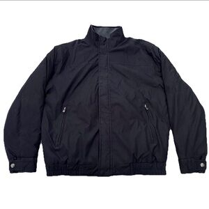 Vintage Weatherproof Mens M Black Jacket Plaid Lined Full Zip Coat